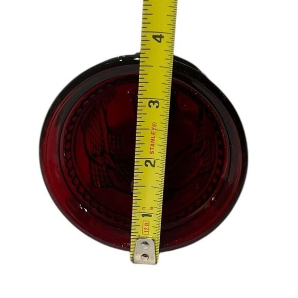 Avon Vintage 1876 Cape Cod Collection Ruby Red Glass Bell - Picture 5 of 6